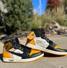 Load image into Gallery viewer, Off-White Jordan 1 High ‘Taxi’ Custom