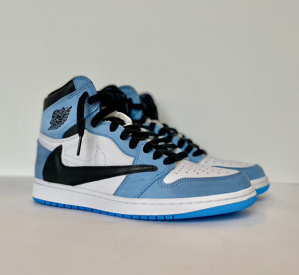 Travis Scott Jordan 1 High UNC Custom KICKSBYN8