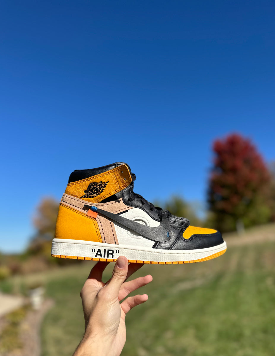 Off white air jordan 1 black sales