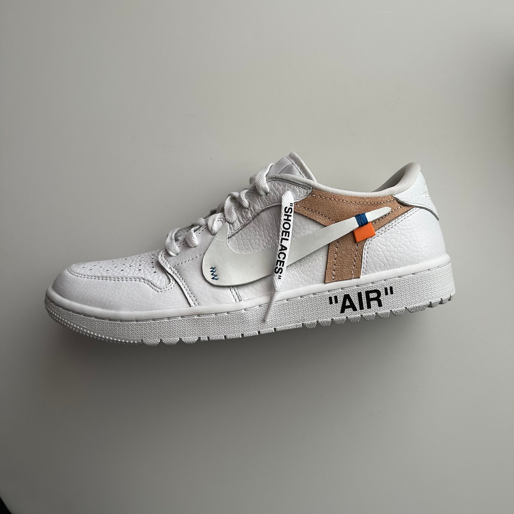 Off White Jordan 1 Low Euro Custom KICKSBYN8