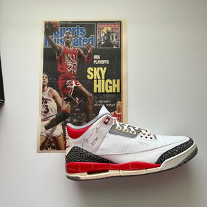 Jordan 3 fire red 1988 sales