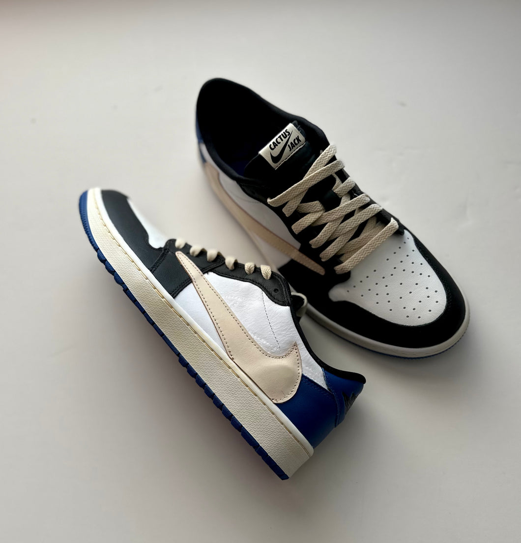 Travis Scott Jordan 1 Low ‘Fragment’ Custom