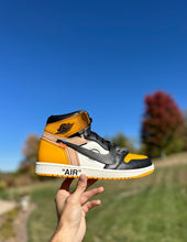 Load image into Gallery viewer, Off-White Jordan 1 High ‘Taxi’ Custom
