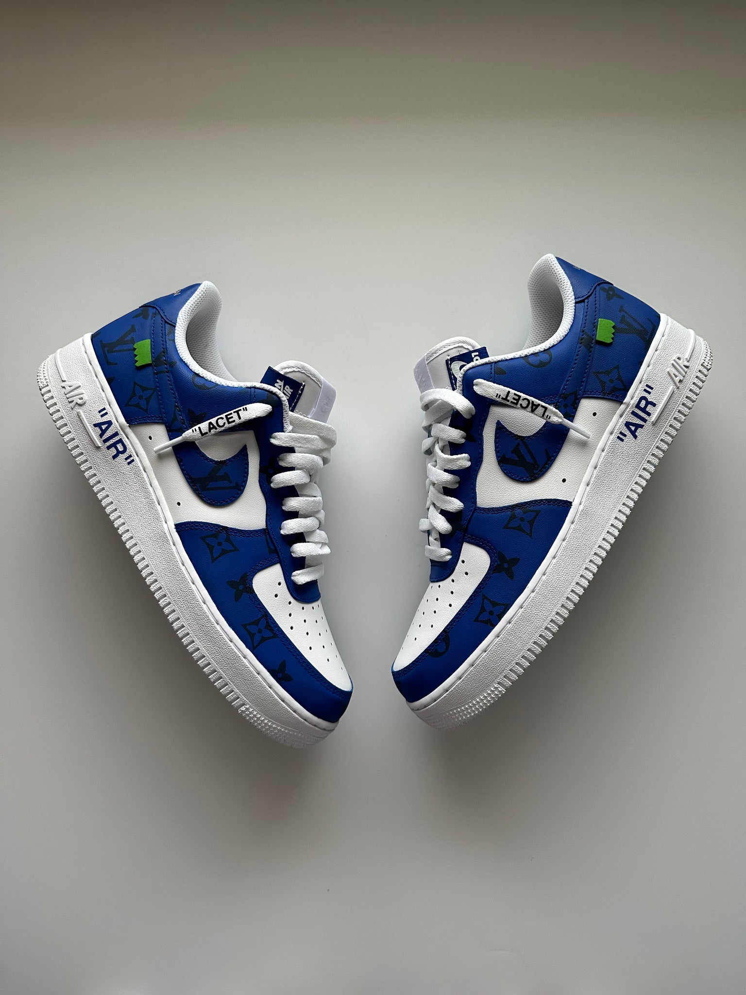 Off White Louis Vuitton AF1 Royal Custom KICKSBYN8
