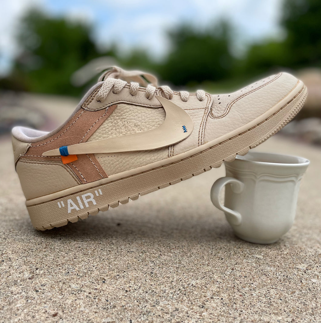 Off-White Jordan 1 Low ‘Coffee’ Custom